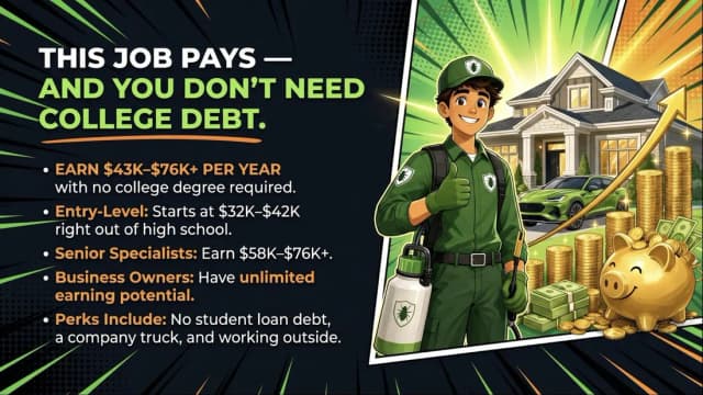 Slide: this job pays — and you don’t need college debt