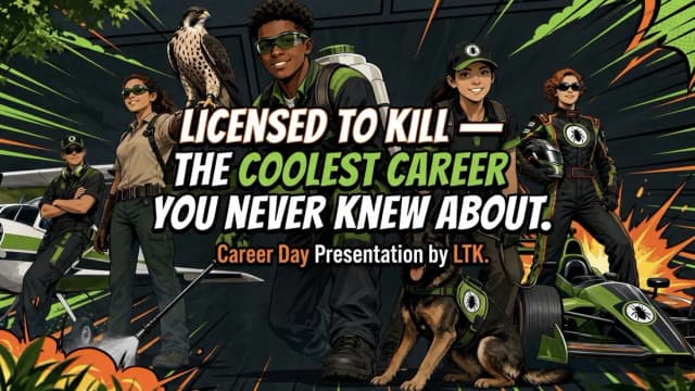 Career day slide: Licensed to Kill — the coolest career you never knew about