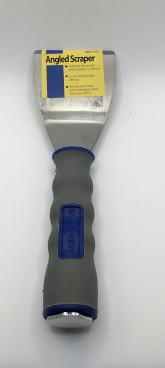 Telescoping wand with brush and scraper heads, product image